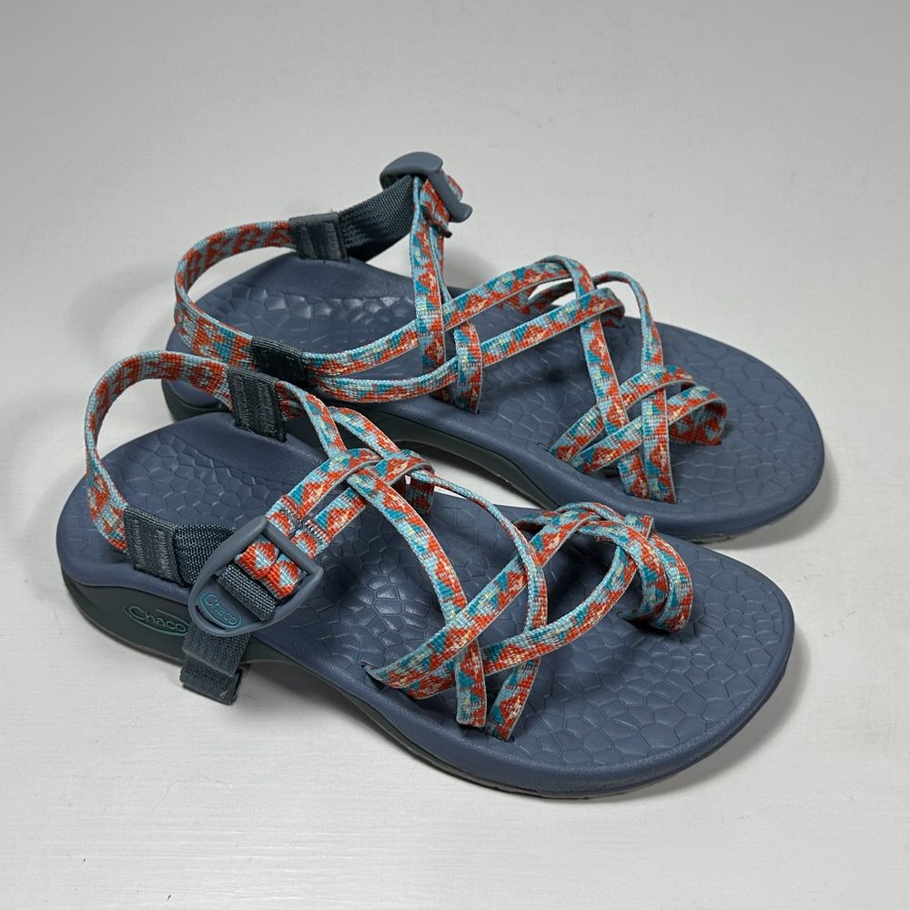 Chaco ZX2 Multi-Color Toe Loop Eco Tread Sandals Women Size 6